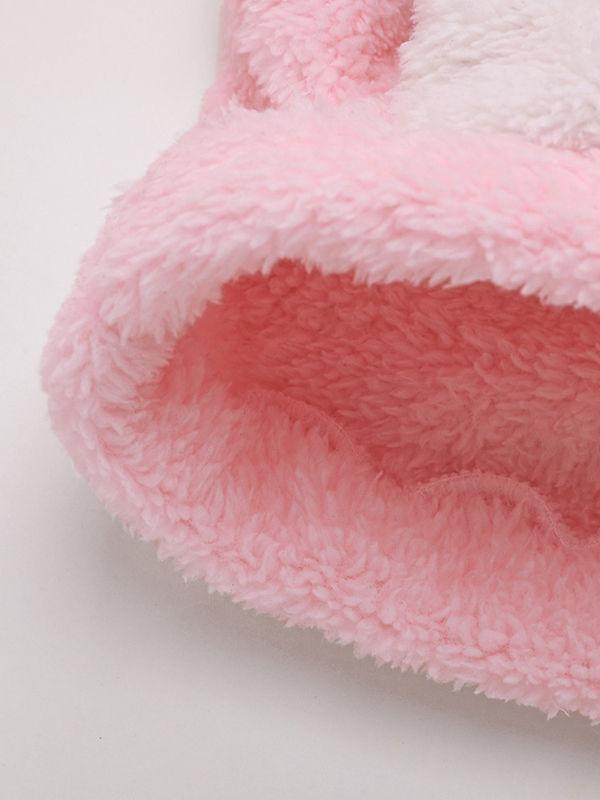 Winter Cute Infant Baby Panada Style Fleece-lining Hoodie 3-Color - dianjiang-