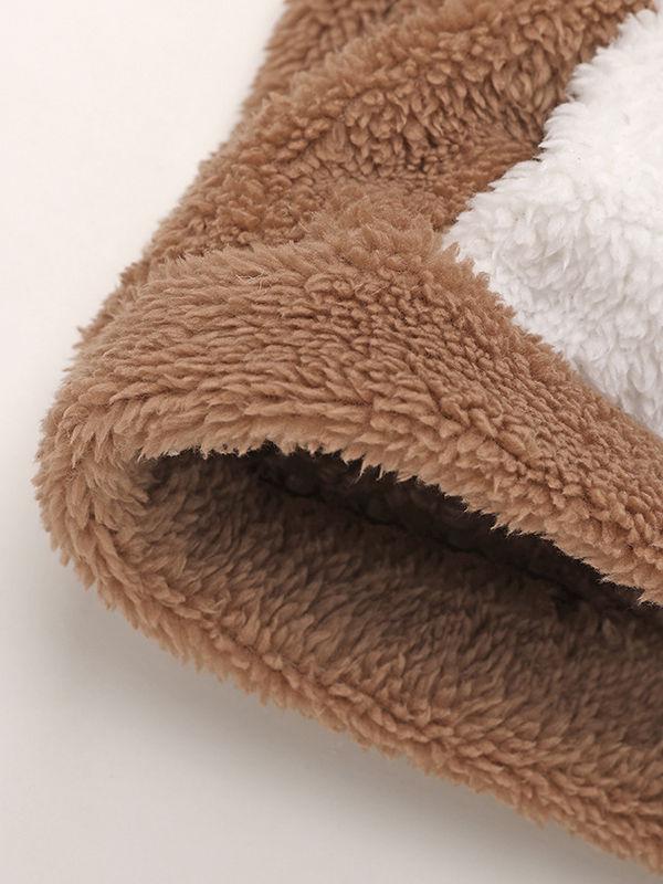 Winter Cute Infant Baby Panada Style Fleece-lining Hoodie 3-Color - dianjiang-