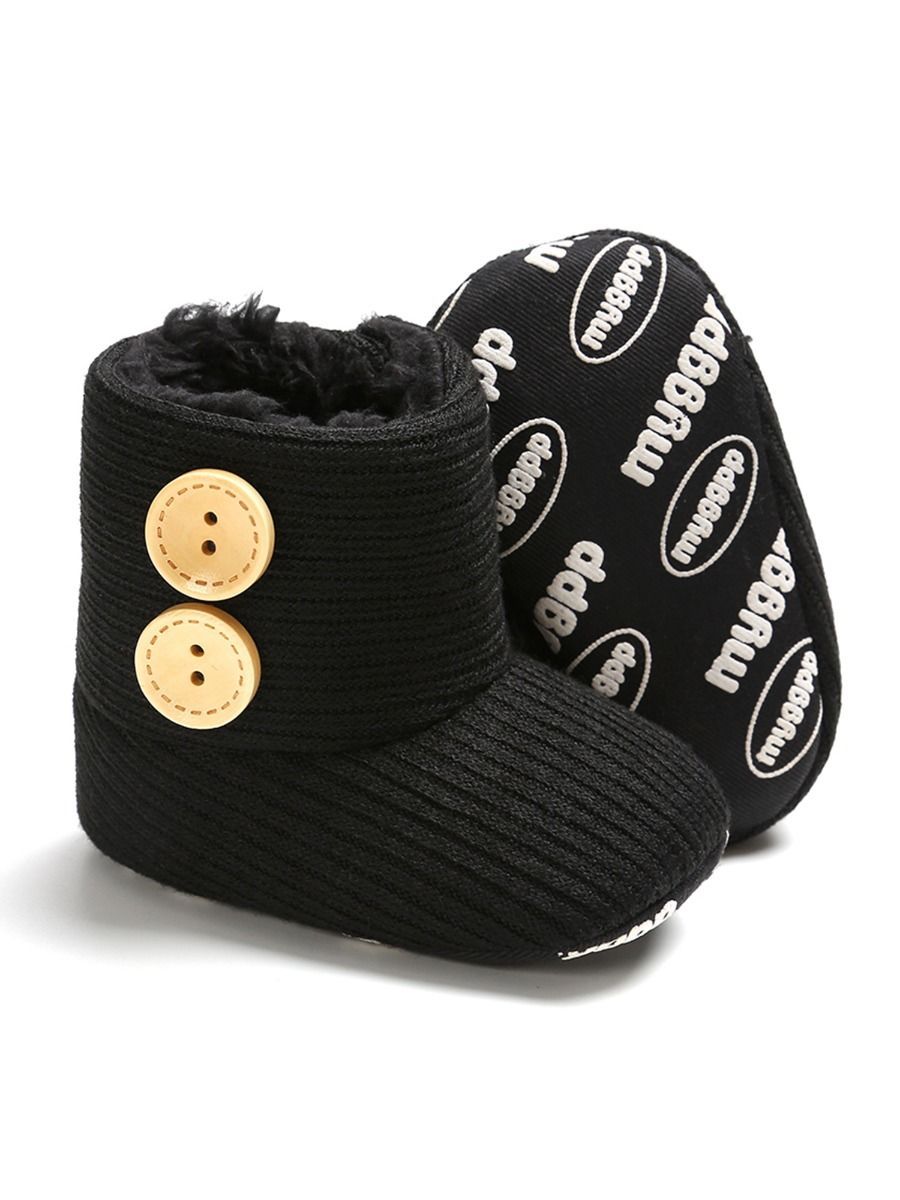 Winter Ribbed Baby Furry Knitted Boots - dianjiang-