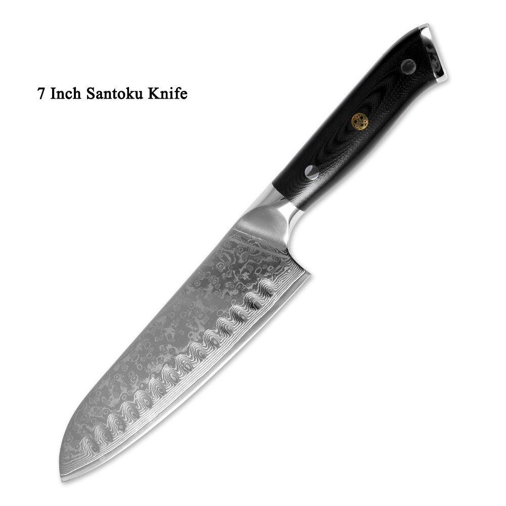 XITUO Damascus Chef Knife Professional Japan Sankotu Cleaver Bone Knives Utility Kiritsuke Paring Kitchen Knife Cooking Tools - dianjiang-