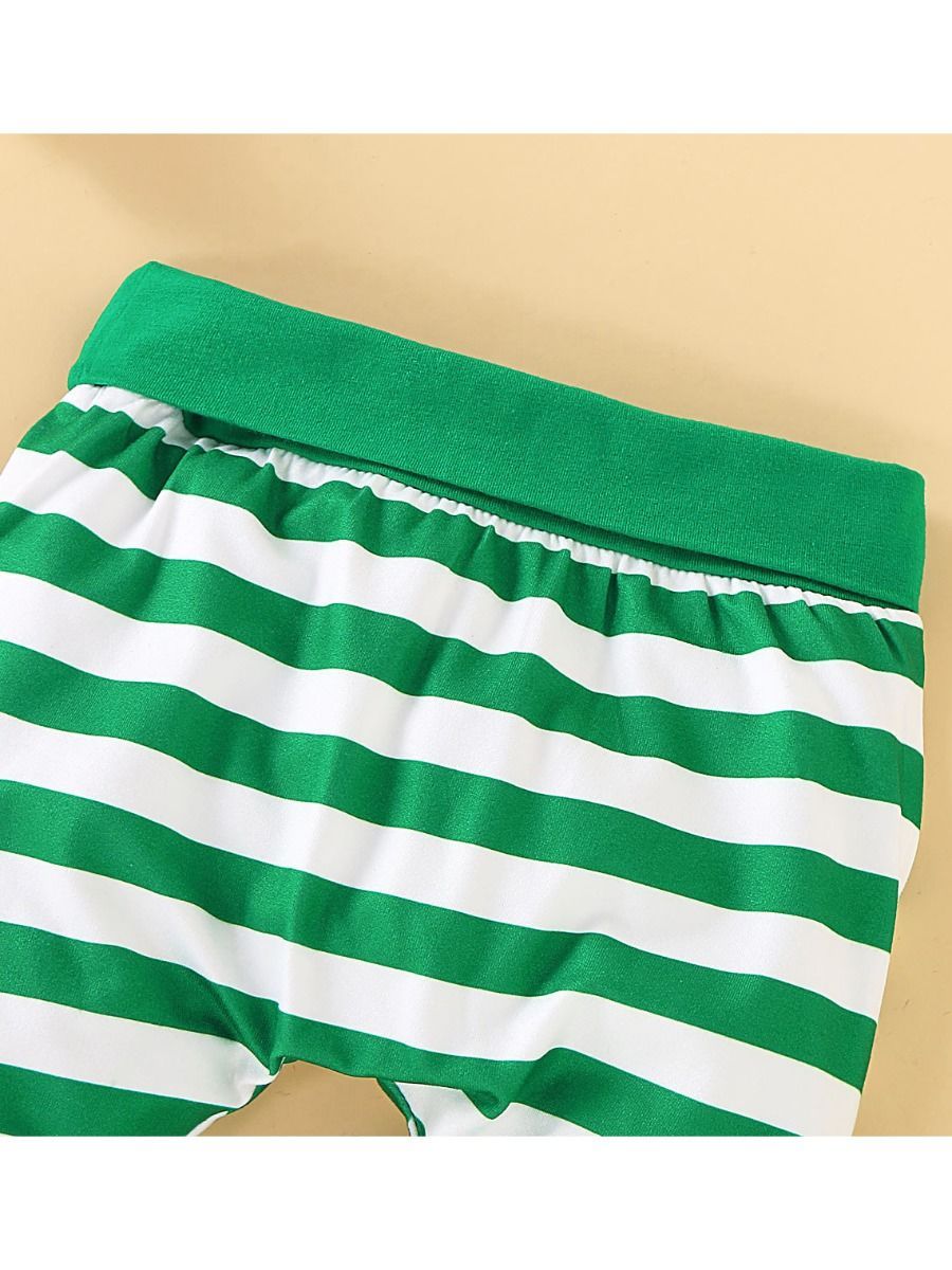 XMAS Baby 3-Piece Set Deer Romper+Stripe Pants+Hat - dianjiang-