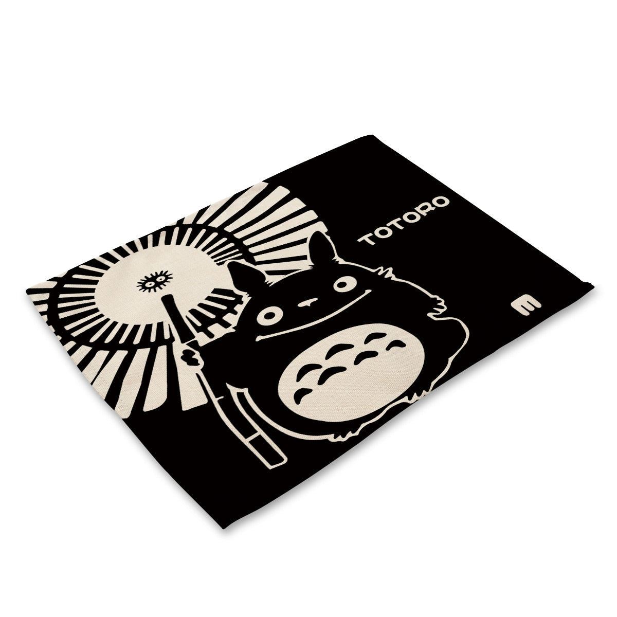 Yilin Cartoon Totoro Table Mats Nordic Home Placemat for Dining Table Linen Rectangle Kitchen Decoration Accessories Home - dianjiang-