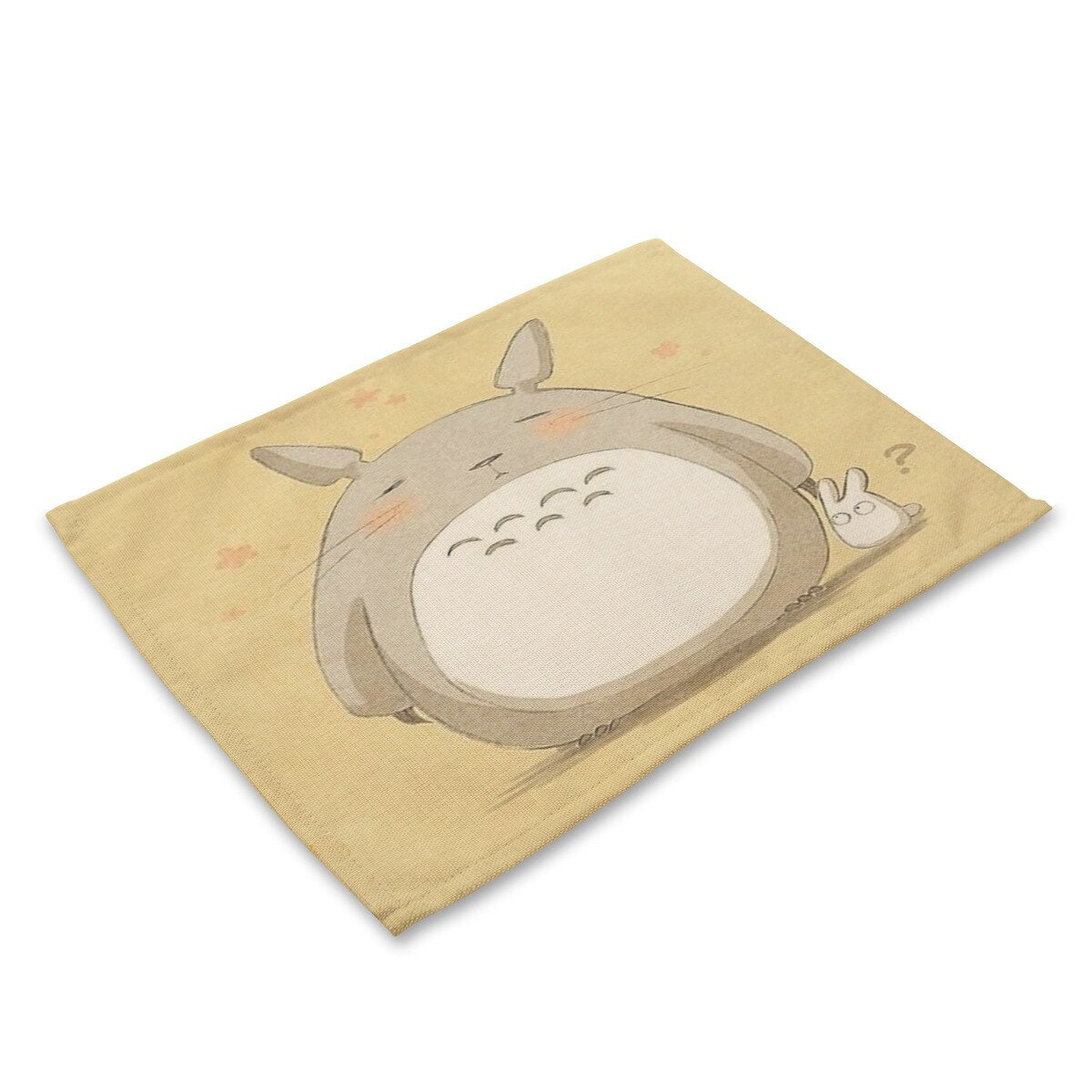 Yilin Cartoon Totoro Table Mats Nordic Home Placemat for Dining Table Linen Rectangle Kitchen Decoration Accessories Home - dianjiang-