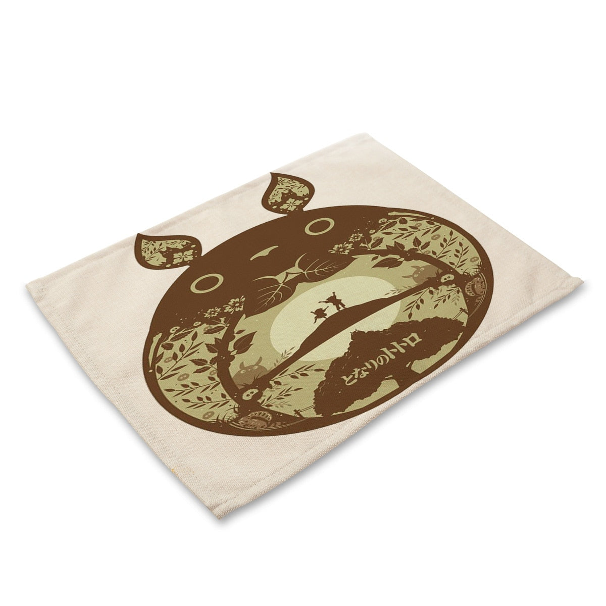 Yilin Cartoon Totoro Table Mats Nordic Home Placemat for Dining Table Linen Rectangle Kitchen Decoration Accessories Home - dianjiang-