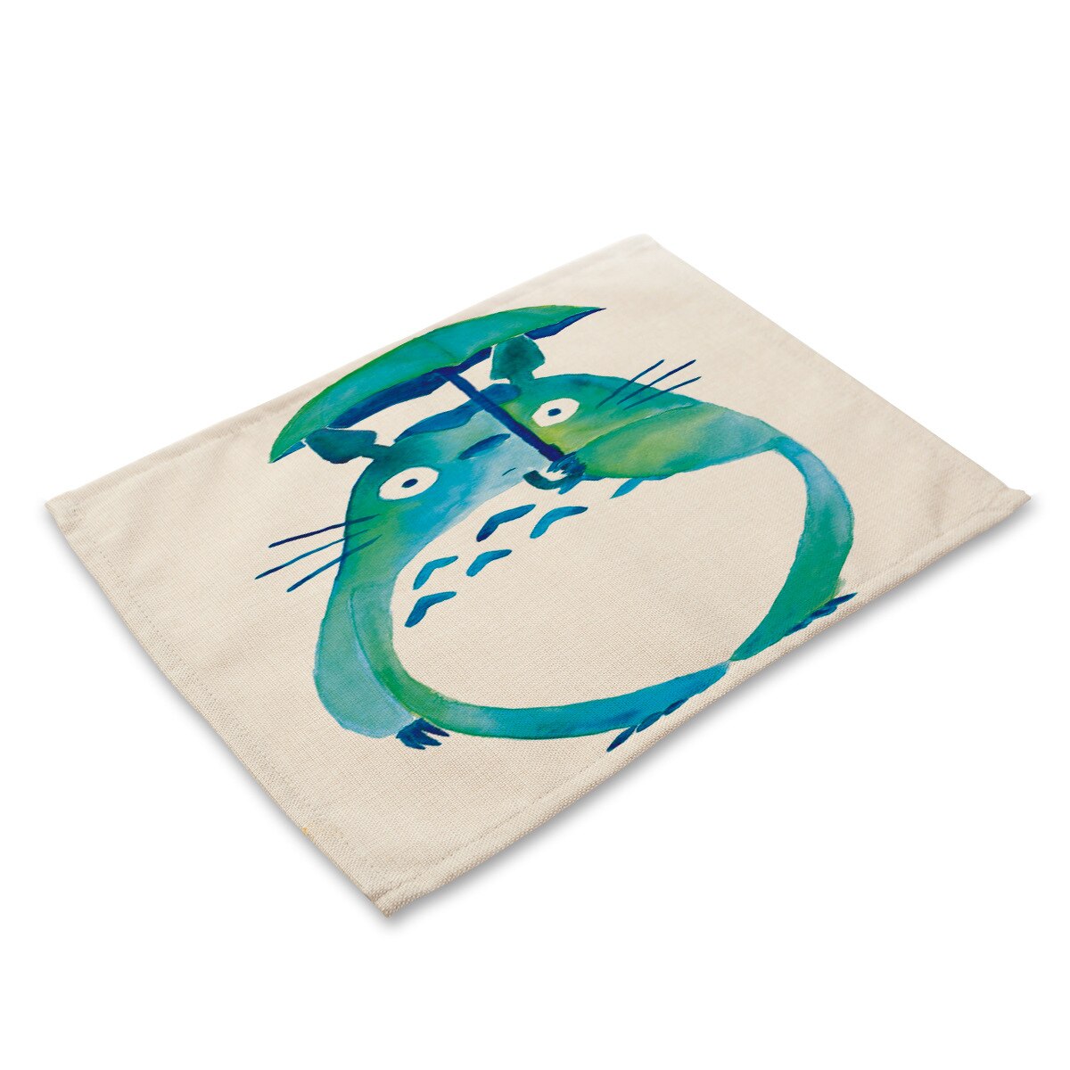 Yilin Cartoon Totoro Table Mats Nordic Home Placemat for Dining Table Linen Rectangle Kitchen Decoration Accessories Home - dianjiang-