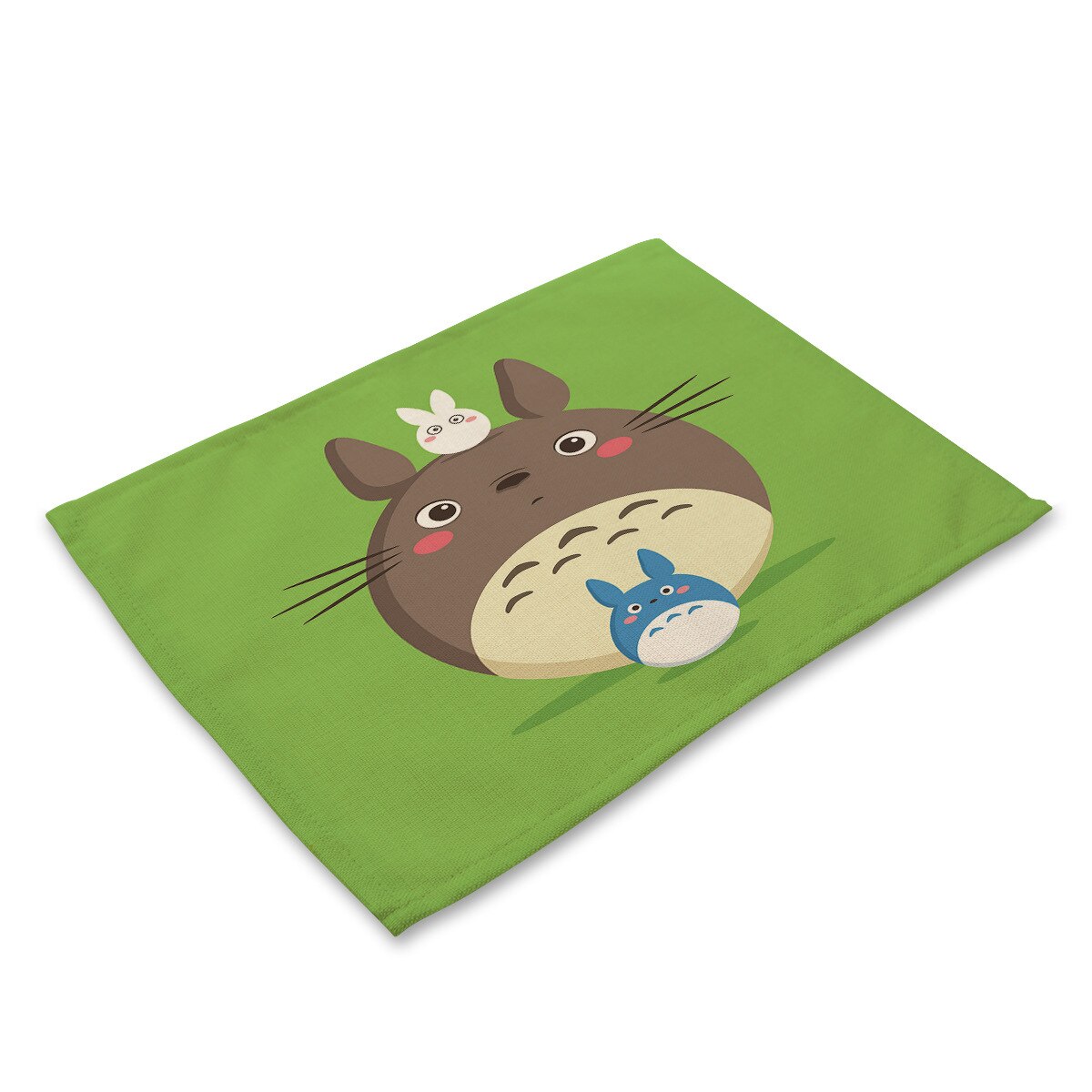 Yilin Cartoon Totoro Table Mats Nordic Home Placemat for Dining Table Linen Rectangle Kitchen Decoration Accessories Home - dianjiang-