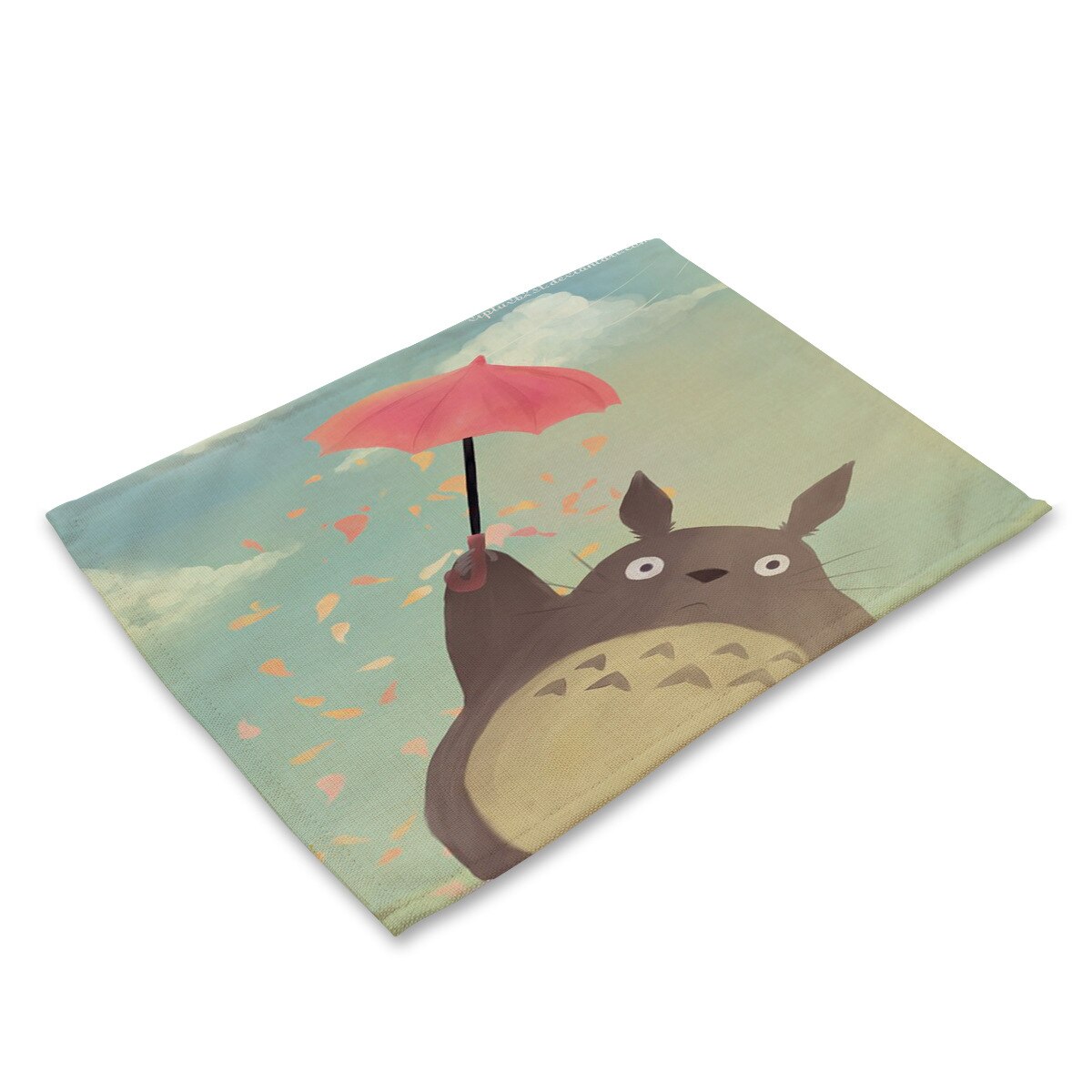Yilin Cartoon Totoro Table Mats Nordic Home Placemat for Dining Table Linen Rectangle Kitchen Decoration Accessories Home - dianjiang-