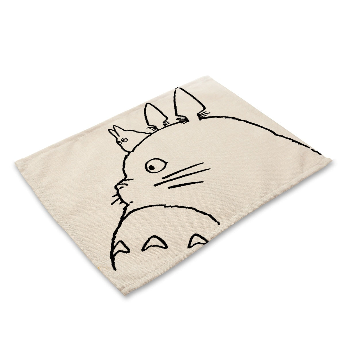 Yilin Cartoon Totoro Table Mats Nordic Home Placemat for Dining Table Linen Rectangle Kitchen Decoration Accessories Home - dianjiang-