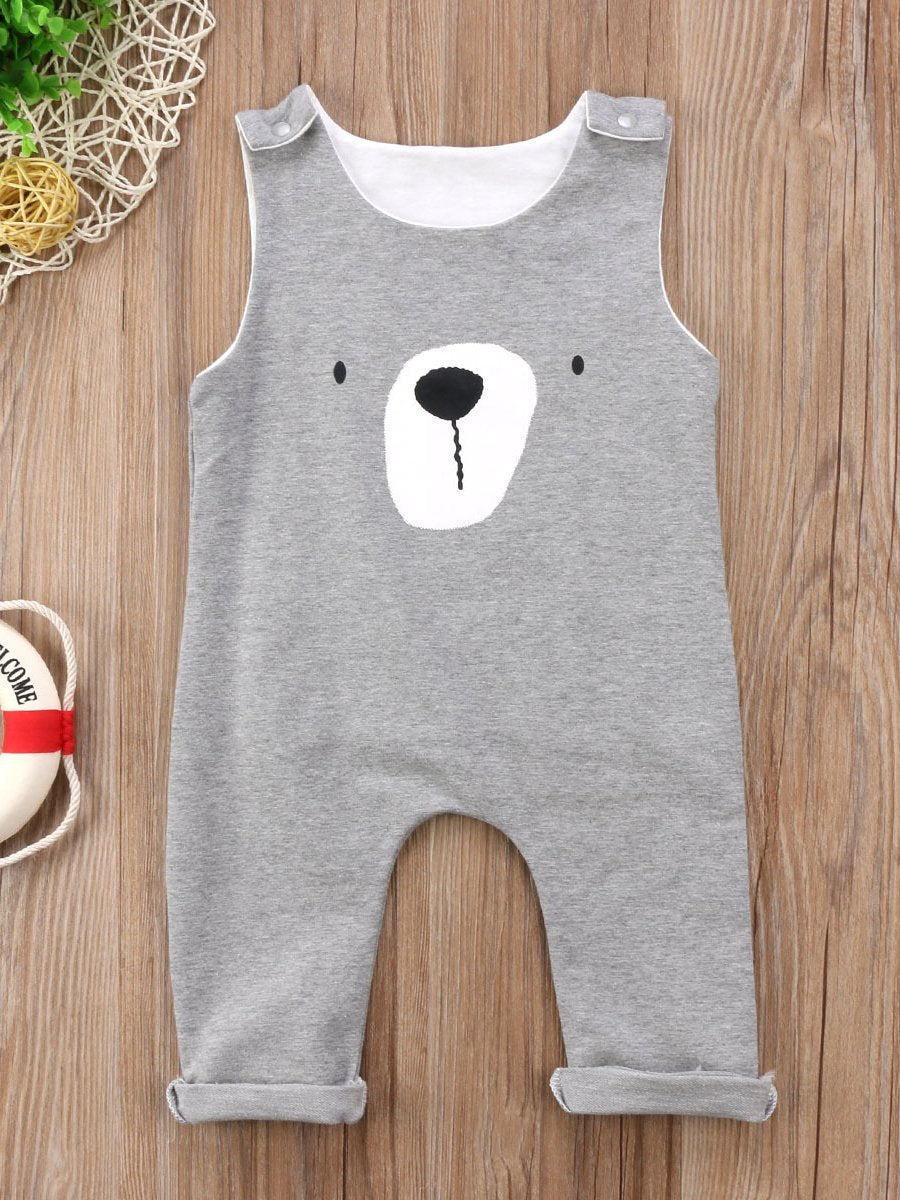 Sleeveless Vest Panda Jumpsuit Baby Crawling Suit - dianjiang-