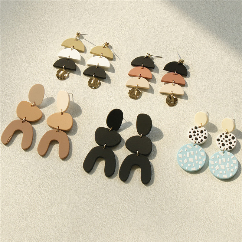 Acrylic Clay Earrings - dianjiang-