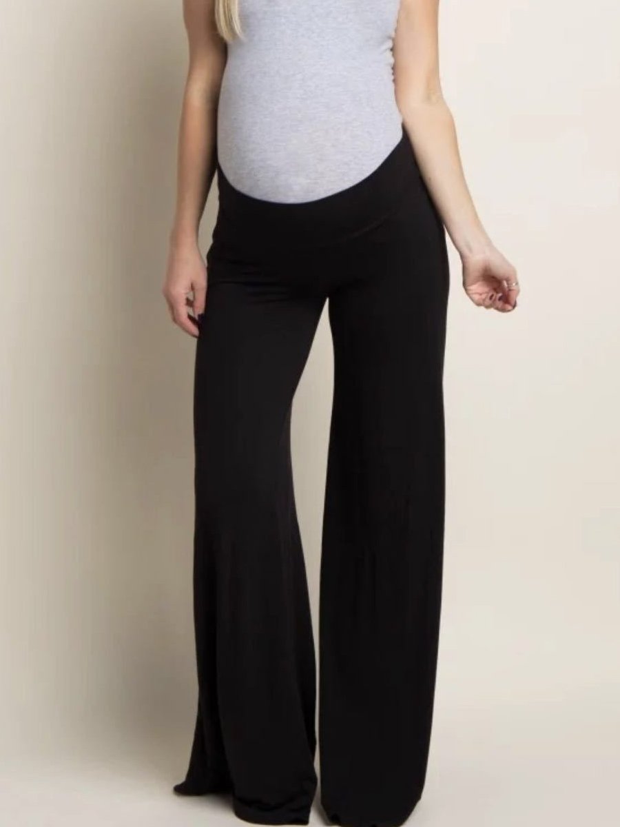 Pregnant Women Loose Wide-leg Flared Pants - dianjiang-