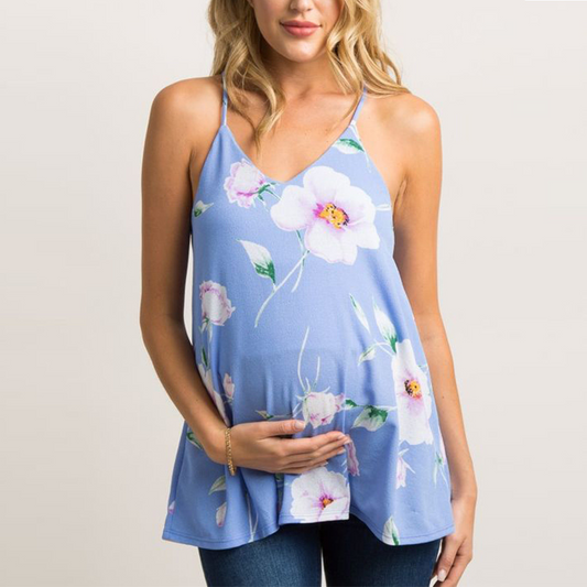 Printed Hanging Loose Loose Maternity Dress - dianjiang-