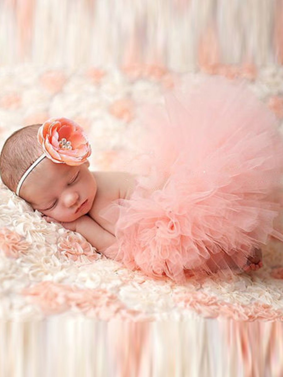 Newborn Baby Mesh Skirt Photography Suit - dianjiang-