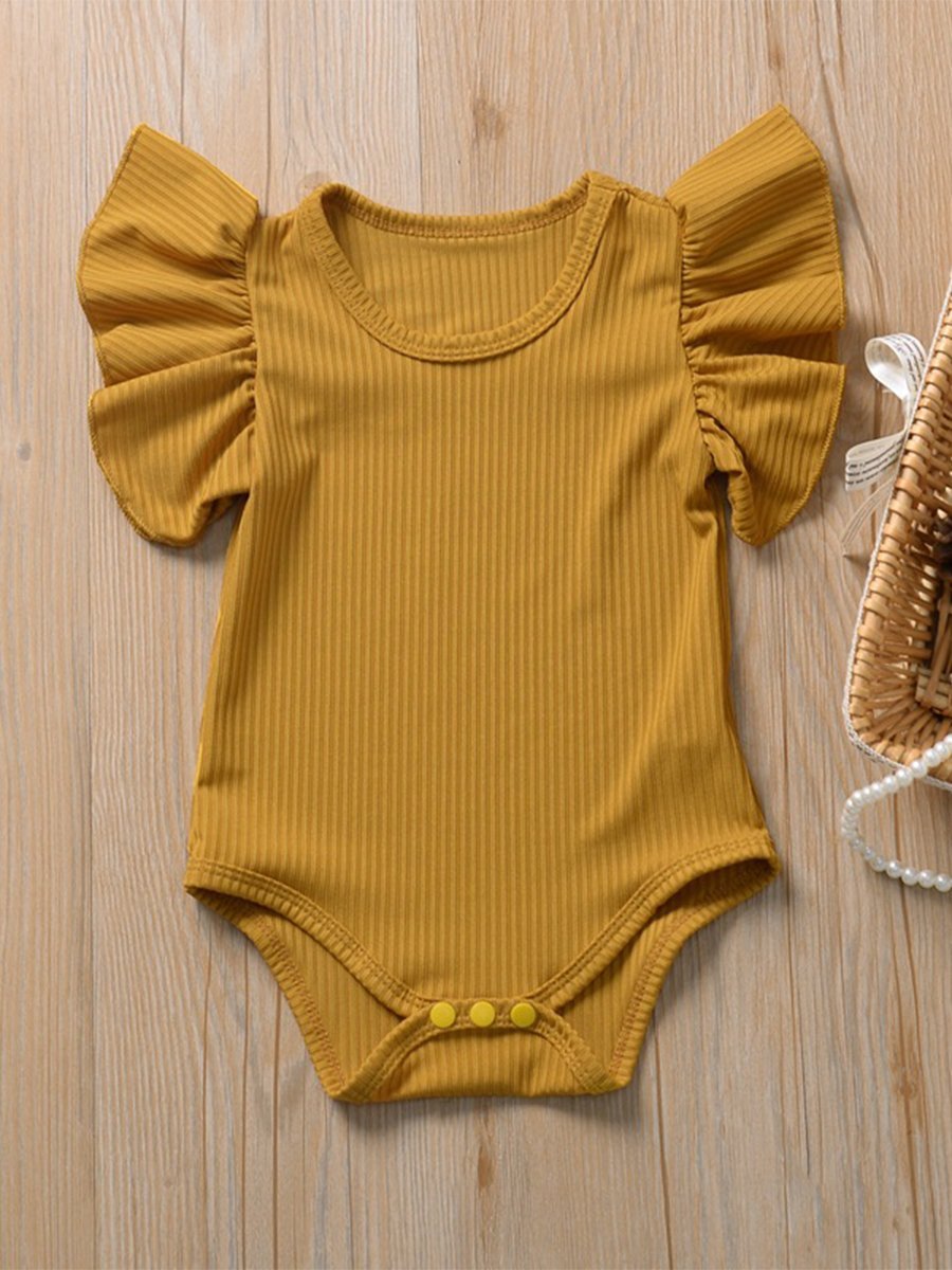 Baby Jumpsuit Lace Sleeve Crawling Suit - dianjiang-