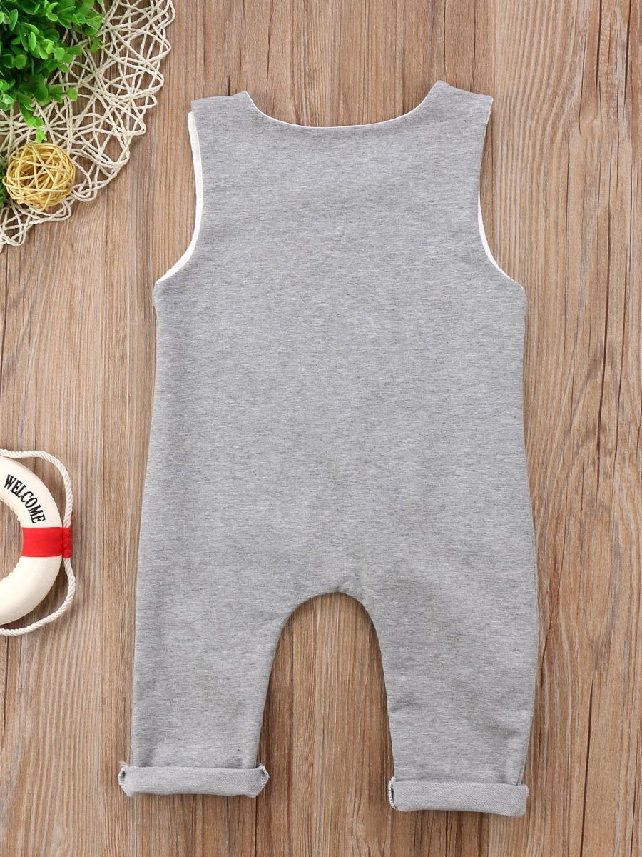 Sleeveless Vest Panda Jumpsuit Baby Crawling Suit - dianjiang-