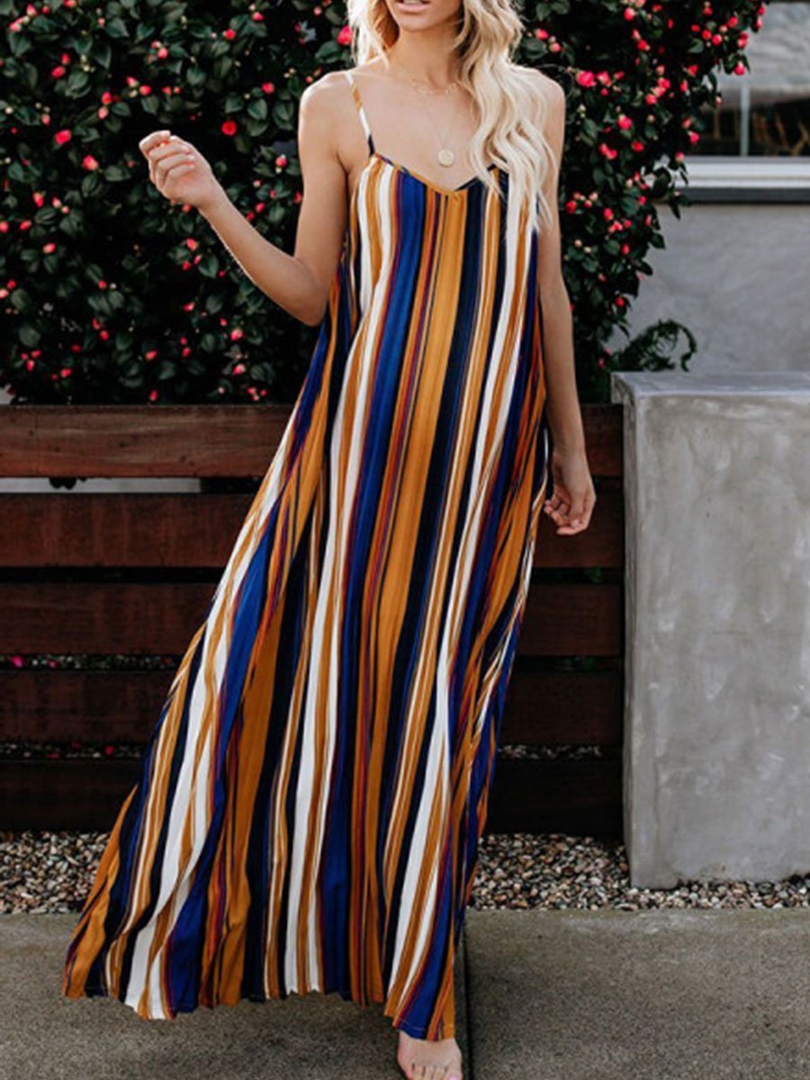 Sexy Striped Strapless Maternity Dress - dianjiang-