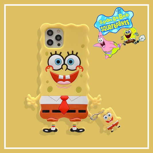 SpongeBobシリコーンステレオiPhoneケース - dianjiang-