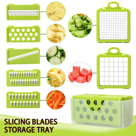 vegetable cutter multifunctional Mandoline Slicer Fruit  Potato Peeler Carrot Grater Kitchen accessories basket vegetable slicer - dianjiang-